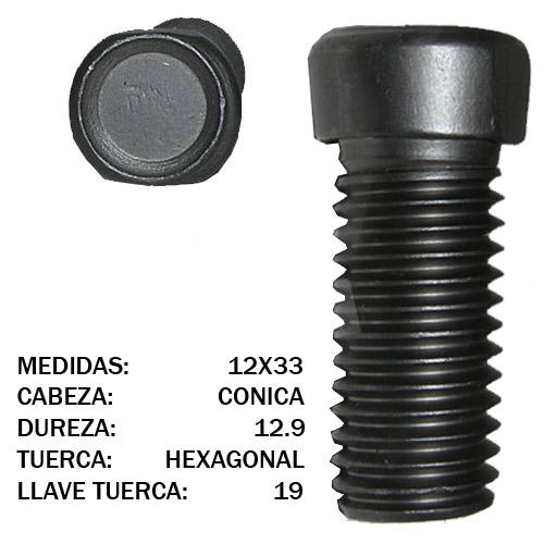 TORNILLO DIN CONICO 12X33 12.9