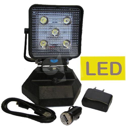 FARO TRABAJO 5 LED PORTATIL CON BATERIA