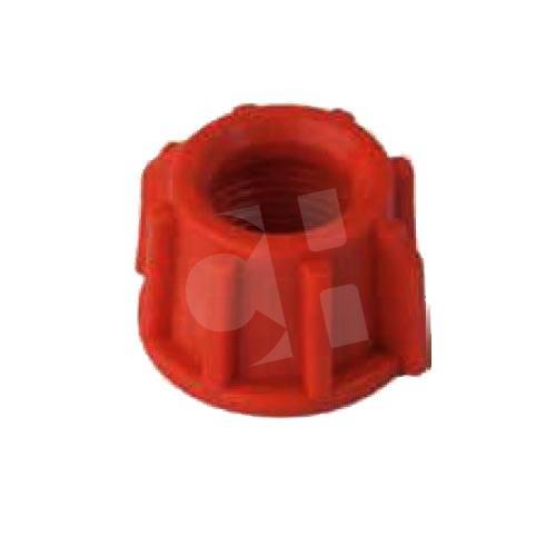 TUERCA PLASTICO 3/8 ROJA