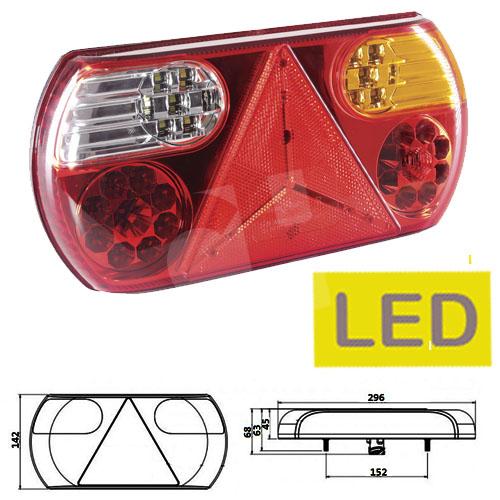 PILOTO TRASERO LED C/TRIANGULO DCHO