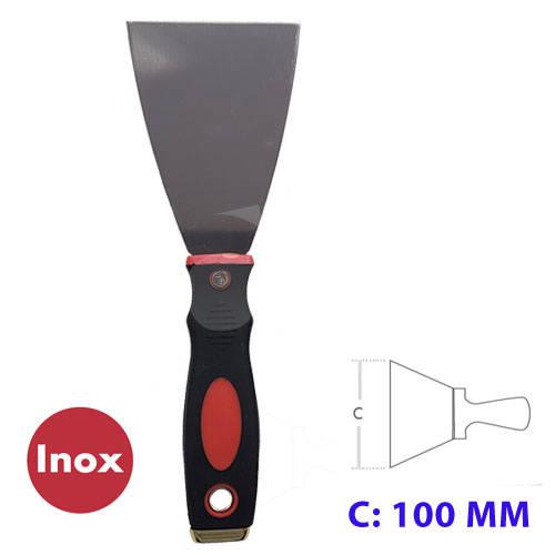 ESPATULA INOX M.PLASTICO 100MM