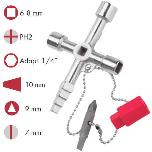 LLAVE CABINA CALEFACCION AIRE ACOND