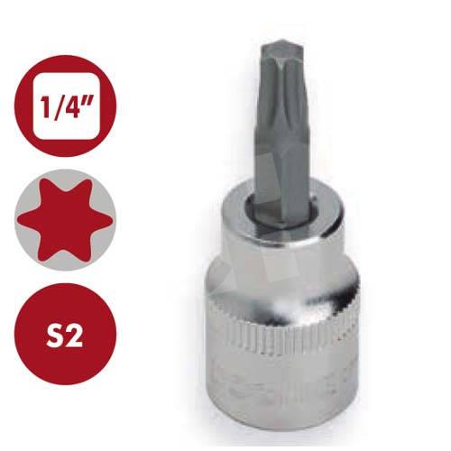 LLAVE DE VASO 1/4 PUNTA TORX T 20