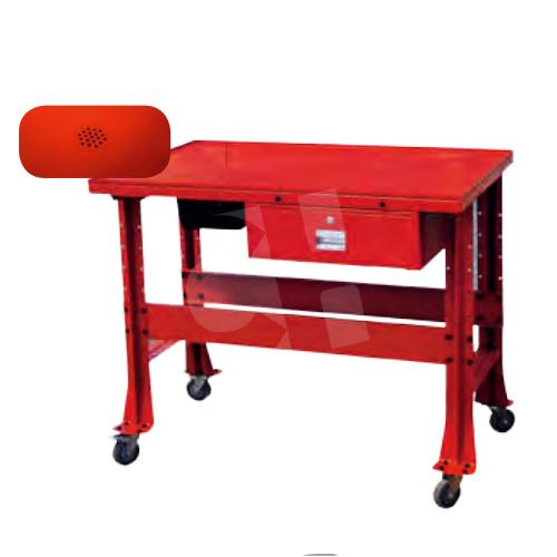 Eisen ET018 - Mesa de trabajo con ruedas mecánica, mesa de bandeja móvil  ajustable para tienda, garaje, bricolaje. Bandeja de herramientas con  ruedas.