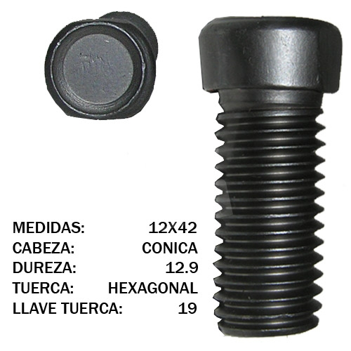 TORNILLO DIN CONICO 12X42